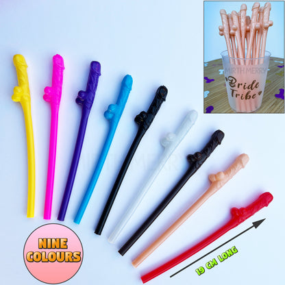 Rose Gold Penis Straw, | Bachelorette Party Favors | Bride To Be Bridal Shower | Hen Party Supplies Penis