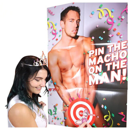 Pin the Junk on the Hunk, Bachelorette Party Game, Bridal Shower, Birthday Party Game, Bachelorette Party Game, Hen Party Game