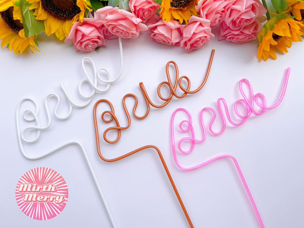 Bride Straw | Bachelorette Party Decorations | Bachelorette Party Favors | Bride To Be Gift | Bridal Shower | Hen Party Supplies