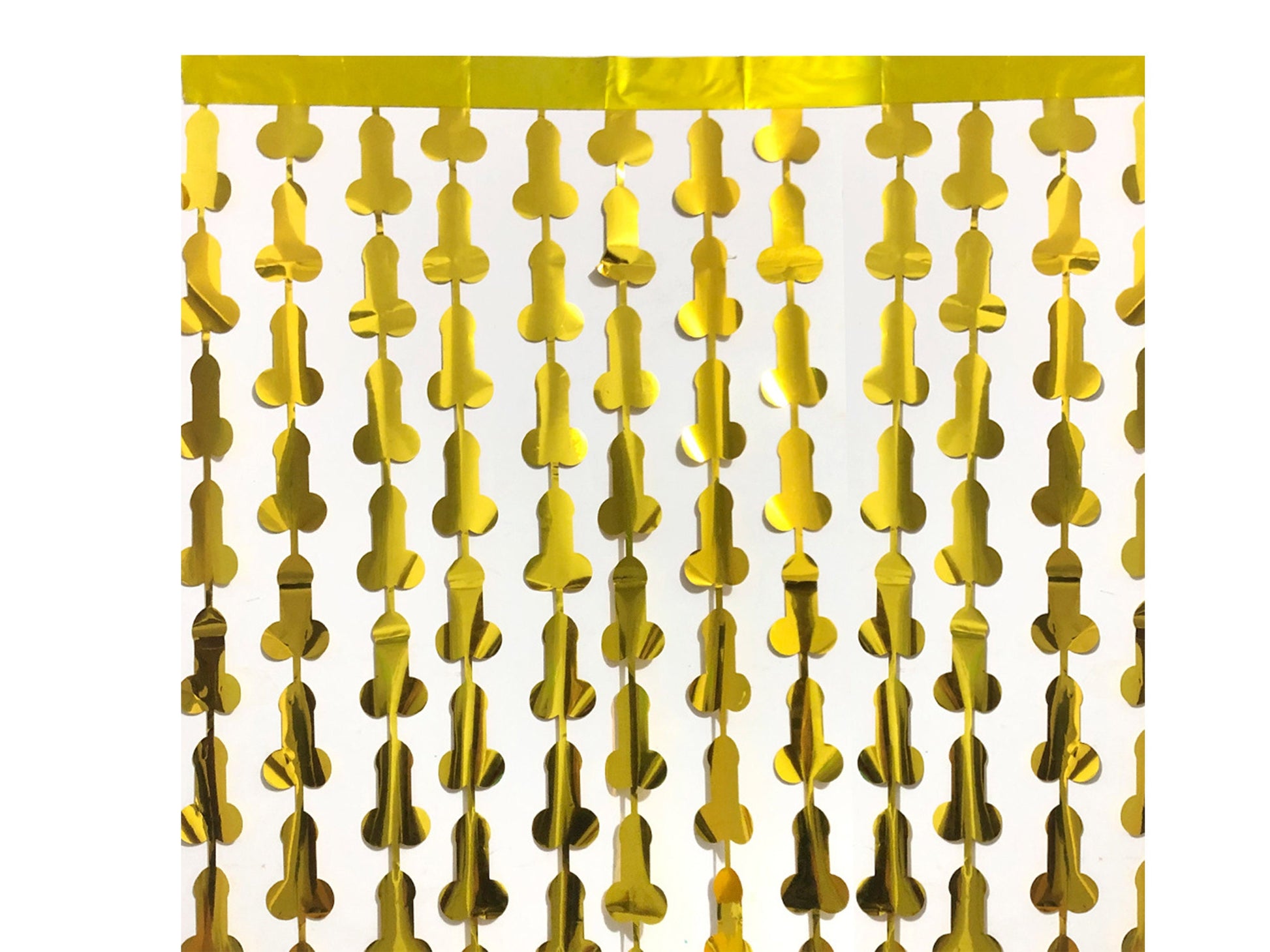 Rose Gold Penis Foil Curtain | Metallic Fringe Penis Tinsel, Hen Party Bridal Shower Backdrop, Birthday Backdrop, Photo Booth, Dick Favors