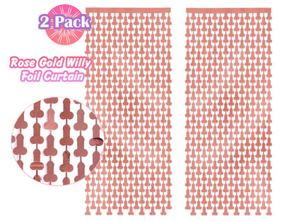 Penis Balloon | 40 inch Rose Gold | Bachelorette Party | Same Penis Forever | Penis Tinsel Curtain| Hen Party | Bride to Be Bridal Shower