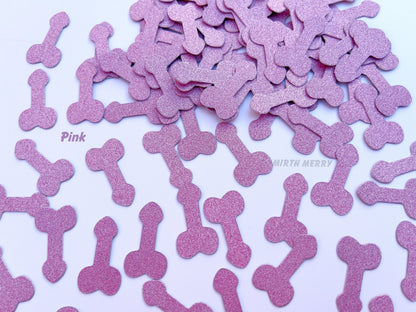 Penis Confetti, Sprinkle Confetti | Bachelorette Party Table Decorations, Hens Party Dick Supplies, Rose Gold Glitter Penis Confetti