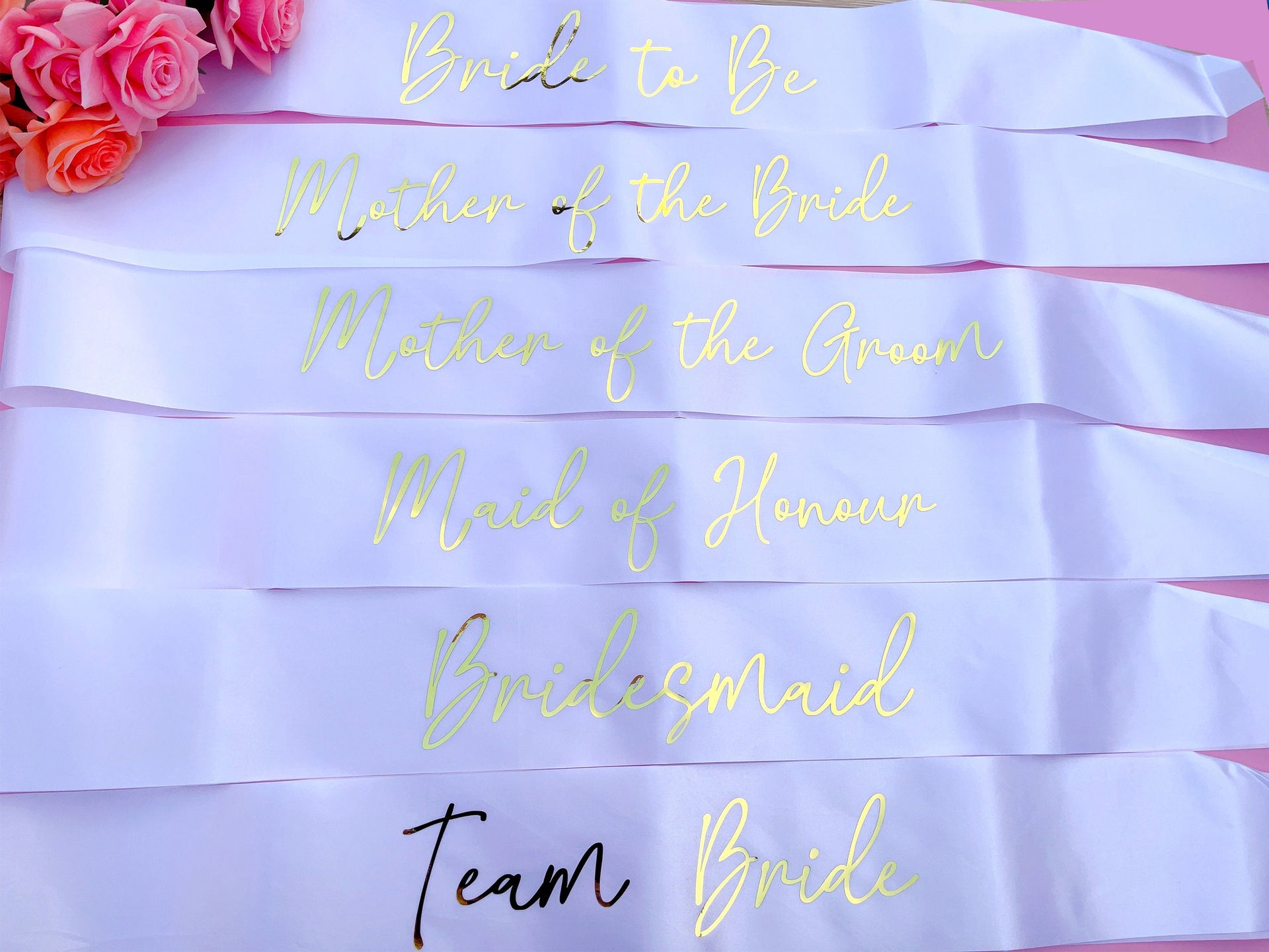 Bride Satin Sash