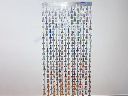 Iridescent Penis Holographic Foil Curtain | Hen Party Bridal Shower Backdrop, Birthday Backdrop, Photo Booth, Dick Favors, Naughty Bach