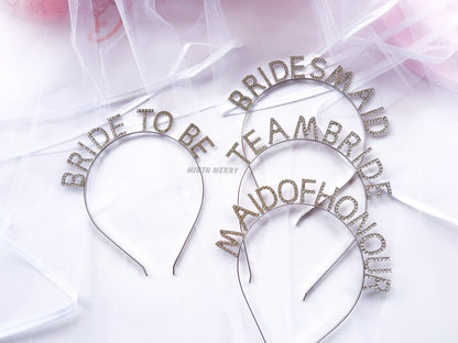 Bride Headband, Bridal Tiara, Silver Bride to Be Head Band, Hen Party, Bride to Be Headband , Bride to Be, Bride Tribe, Team Bride