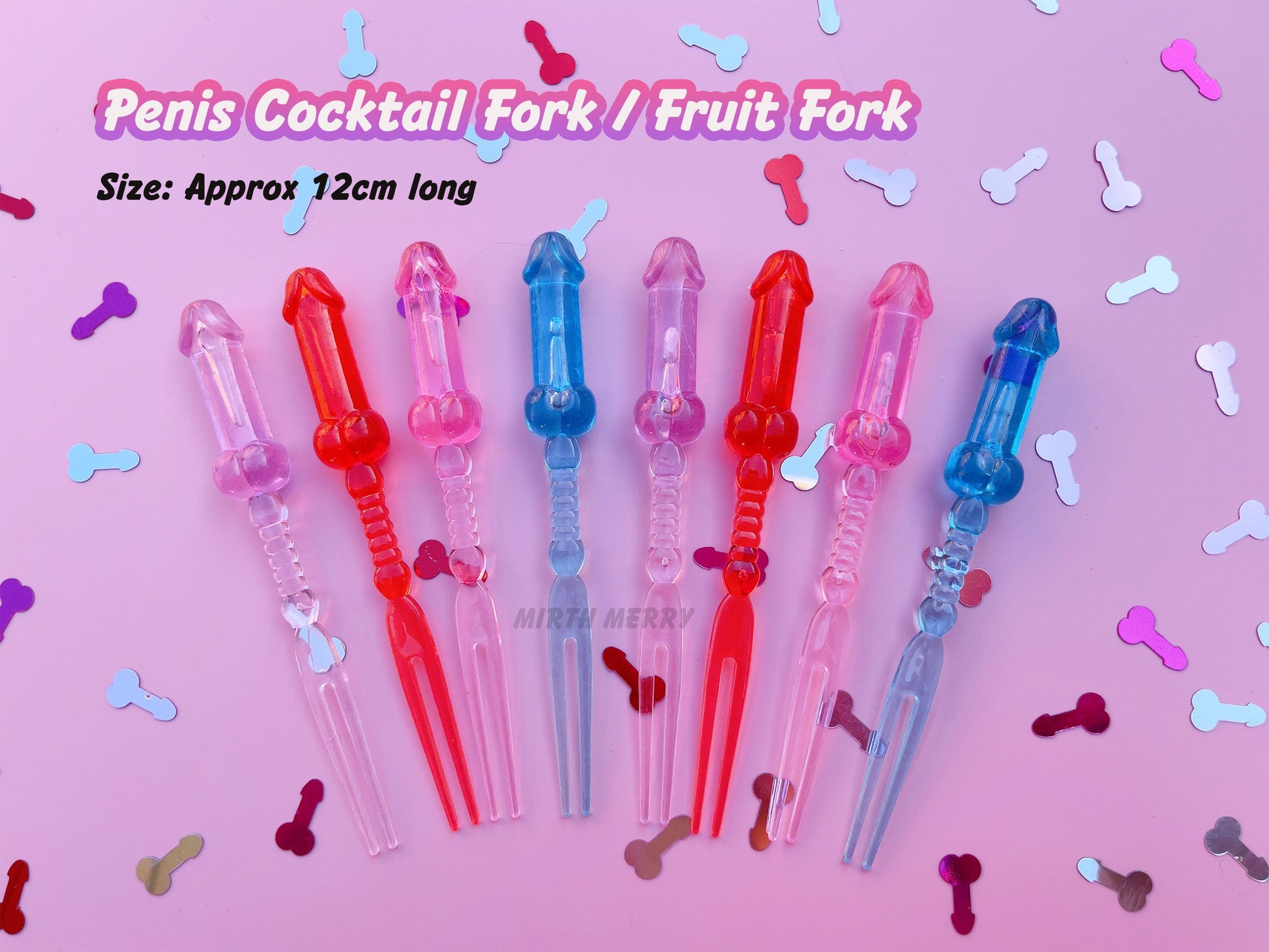 Pink Penis Snack Trays, Dick Utensils, Bachelorette Tablewear, Party Silverware, Pecker Tray, Hen Party Favors, Bach Decor, Penis Favors