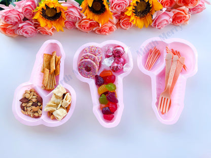 Pink Penis Snack Trays, Dick Utensils, Bachelorette Tablewear, Party Silverware, Pecker Tray, Hen Party Favors, Bach Decor, Penis Favors