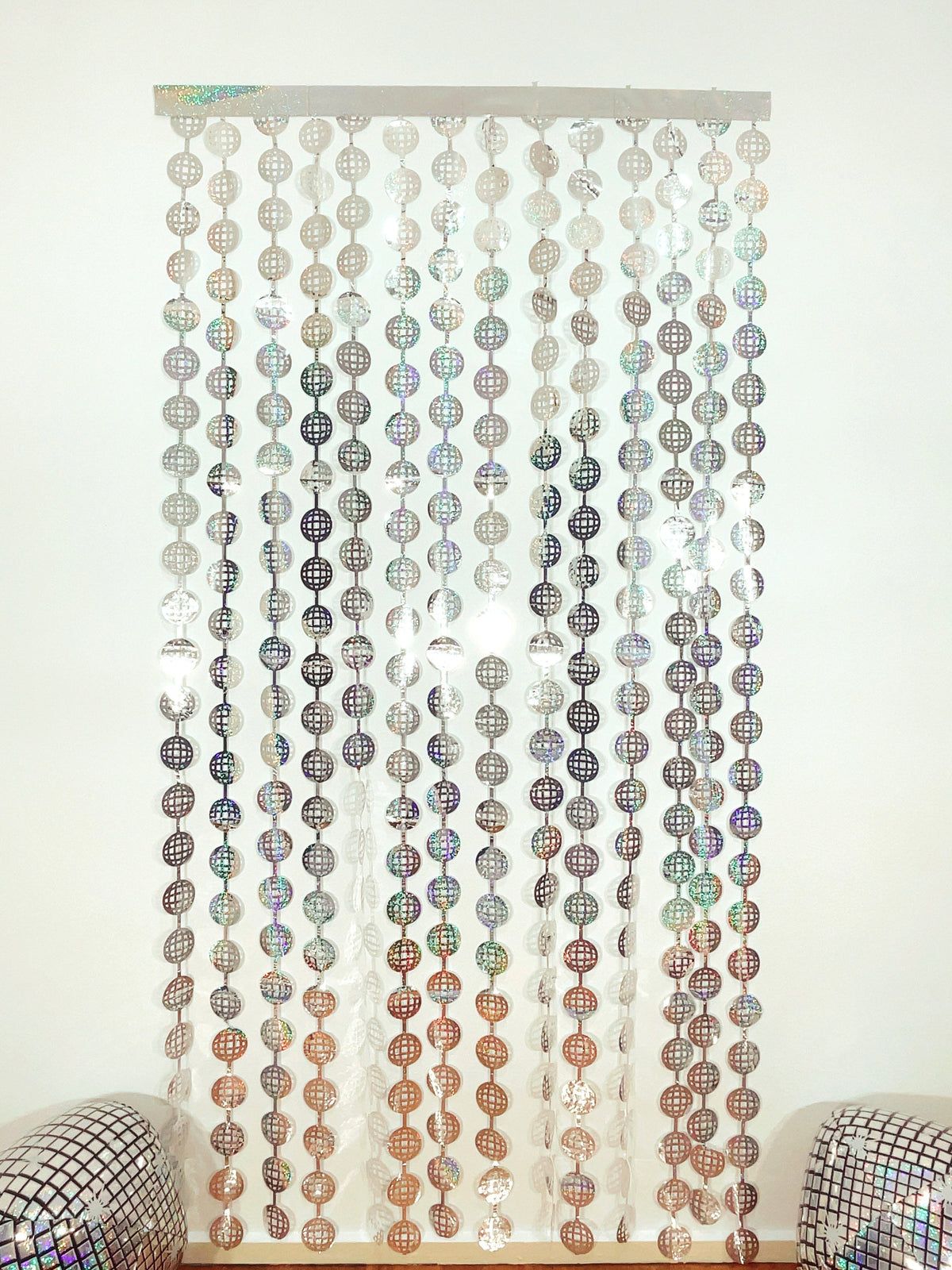 Disco Ball Foil Curtain | Iridescent Backdrop, Bridal Shower Backdrop, Wedding, Hen Party, Birthday Photo Booth, Last Disco